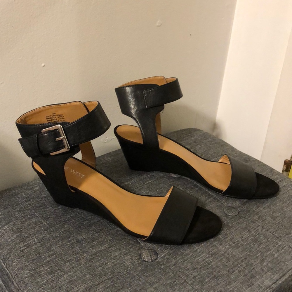 Nine West Strap Wedges